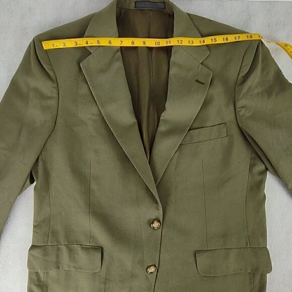 Walters and Hilman Southampton Olive Green Suit Jacket Size 43R - Picture 4 of 11